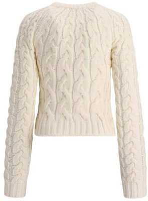 (W) LOEWE Suéter de Lana Blanca con Logo Bordado. S359Y14KDO-2100 Lookbook (W) LOEWE Suéter de Lana Blanca con Logo Bordado. S359Y14KDO-2100