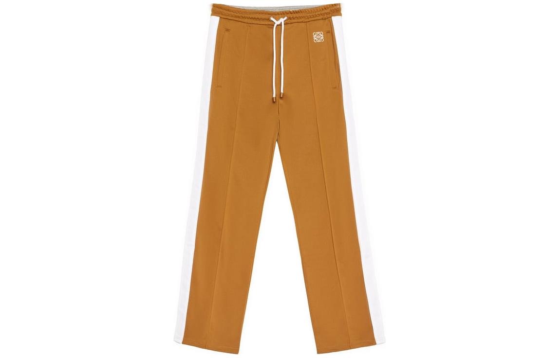 Order (Women) LOEWE  Yellow Straight-Leg Logo Print Casual Pants with Drawstring. S359Y27X31-8046