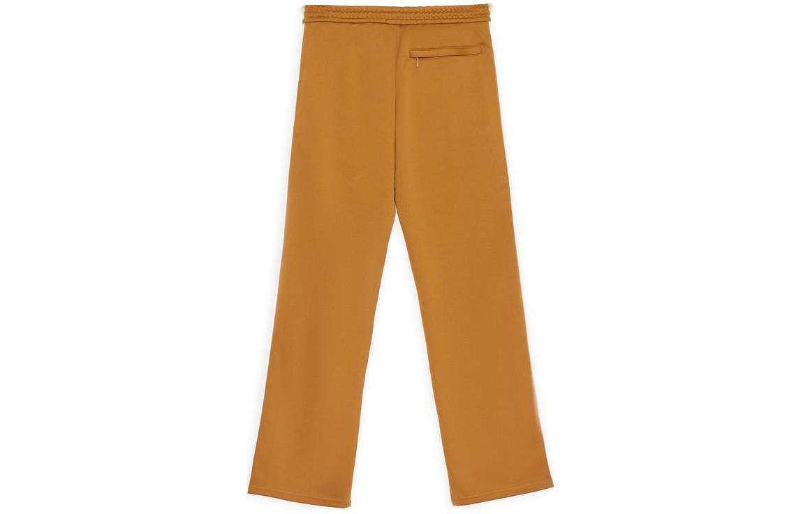 Lookbook (Women) LOEWE  Yellow Straight-Leg Logo Print Casual Pants with Drawstring. S359Y27X31-8046