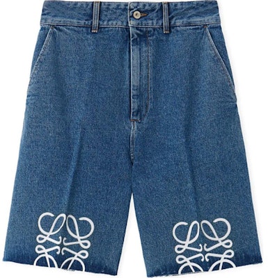 (Women) LOEWE Anagram Blue Denim Shorts with Back Logo FW24. S359Y11XC7-5320 Order (Women) LOEWE Anagram Blue Denim Shorts with Back Logo FW24. S359Y11XC7-5320