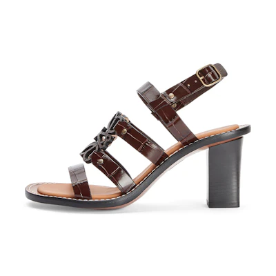 (W) LOEWE Anagram 'Brown Casual High-Heel'