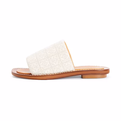 (W) LOEWE Anagram 'Brown Fashion Slides'