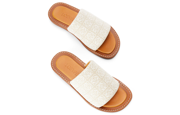 (W) LOEWE Anagram 'Brown Fashion Slides' 圖 3