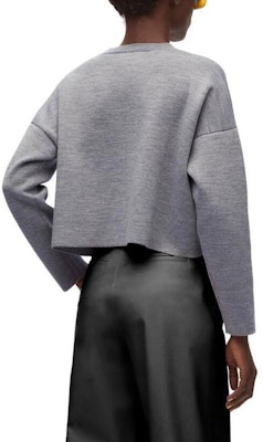 (W) Suéter de Lana Gris Claro LOEWE Anagram Manga Larga Estilo Corto. S540Y14KBG-1130 Purchase (W) Suéter de Lana Gris Claro LOEWE Anagram Manga Larga Estilo Corto. S540Y14KBG-1130