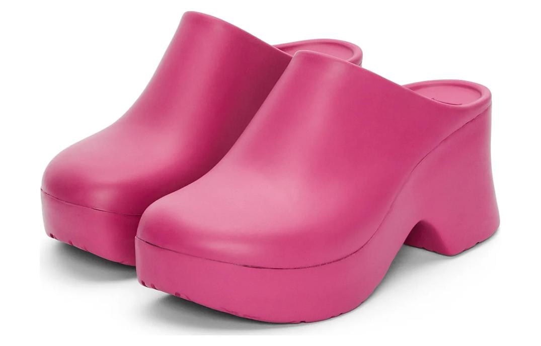 (W) LOEWE Anagram 'Pink Chunky Heel Slides' 圖 3
