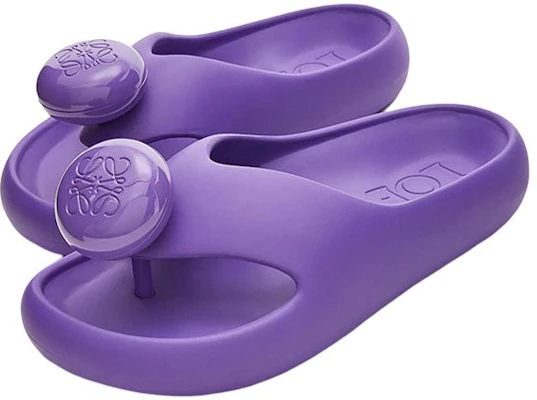 (W) LOEWE Anagram ''Paarse Fashion Teenslippers'' L616S03X02-6100 Lookbook (W) LOEWE Anagram ''Paarse Fashion Teenslippers'' L616S03X02-6100