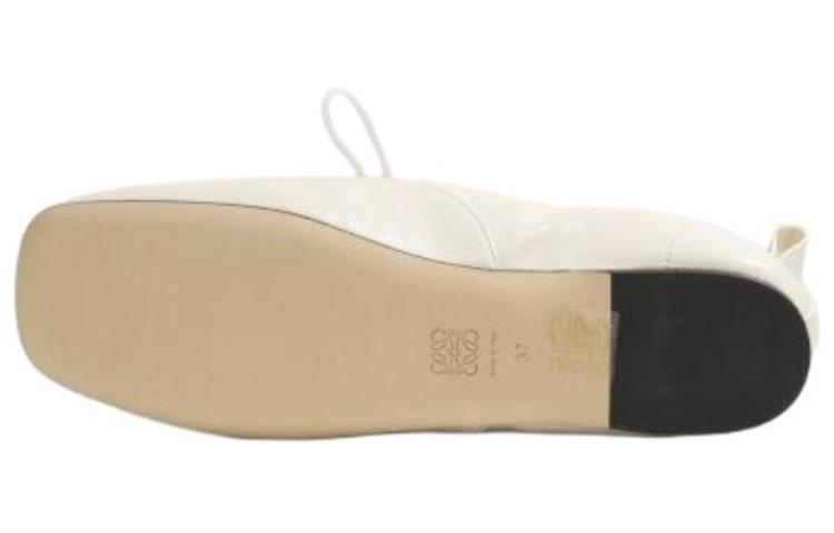 (W) LOEWE Anagram 'Simple Casual White Leather Lace-up' 圖 5