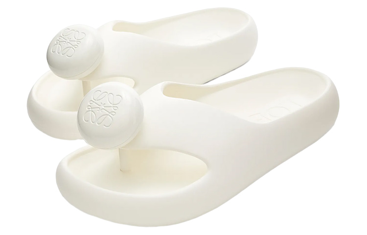 Lookbook (W) LOEWE Anagram 'Sandalias Plataforma Blancas Tipo Thong' L616S03X02-2100