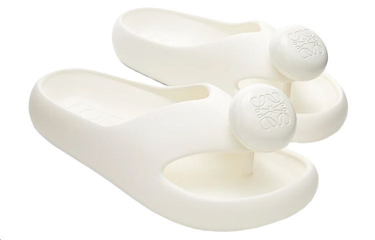 Shop (W) LOEWE Anagram 'Sandalias Plataforma Blancas Tipo Thong' L616S03X02-2100