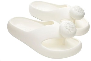 LOEWE羅意威 Anagram 厚底人字 時尚涼拖 女款 白色 Shop LOEWE羅意威 Anagram 厚底人字 時尚涼拖 女款 白色