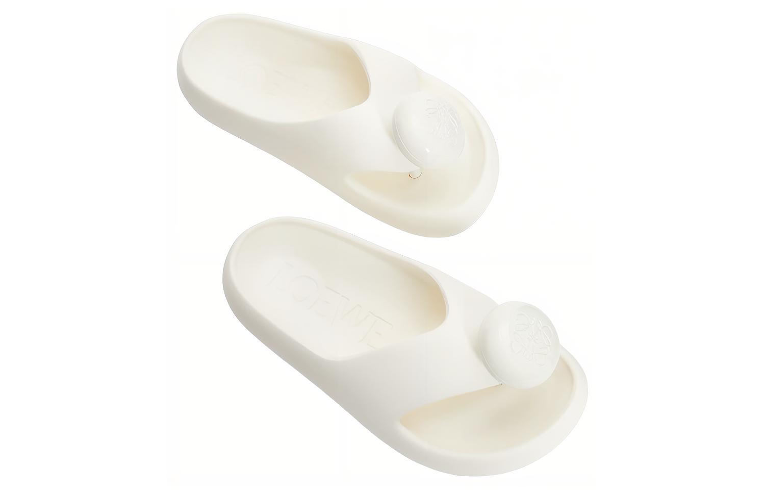 Purchase (W) LOEWE Anagram 'Sandalias Plataforma Blancas Tipo Thong' L616S03X02-2100