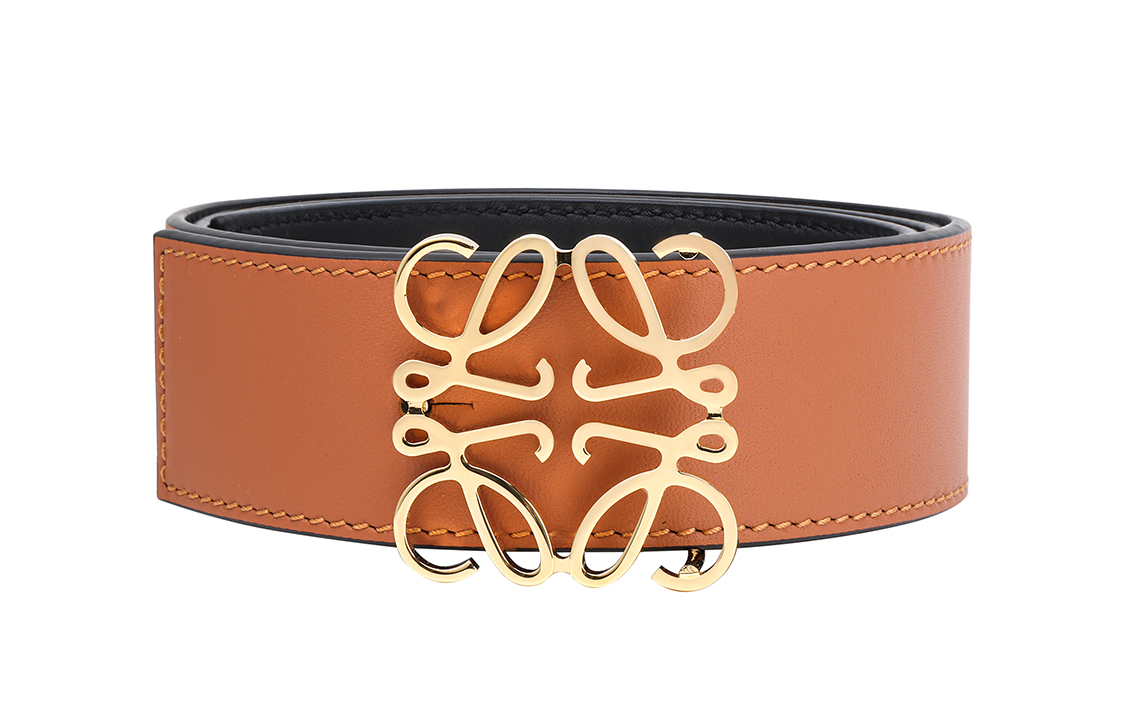Order (Women) LOEWE Anagram Brown Leather Belt 4cm 51501010-2544