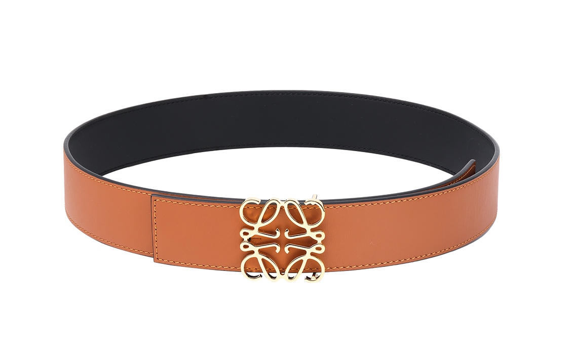Lookbook (Women) LOEWE Anagram Brown Leather Belt 4cm 51501010-2544