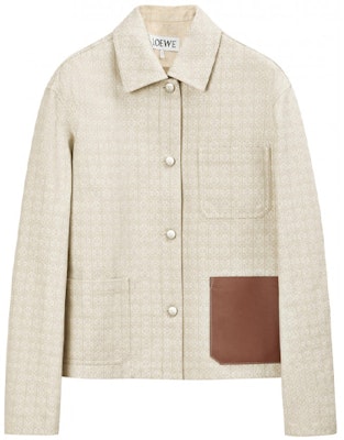 (Women) LOEWE Anagram Cotton Single-Breasted Jacket Women’s Off-White. S359330XCV-2453 Order (Women) LOEWE Anagram Cotton Single-Breasted Jacket Women’s Off-White. S359330XCV-2453