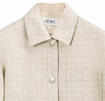 Details for (W) LOEWE Anagram 棉質單排扣外套 女士款 米白色。 S359330XCV-2453