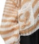 Details for (Women) LOEWE Anagram FW24 Striped Logo V-Neck Cardigan - Camel. S359Y16K70-2073