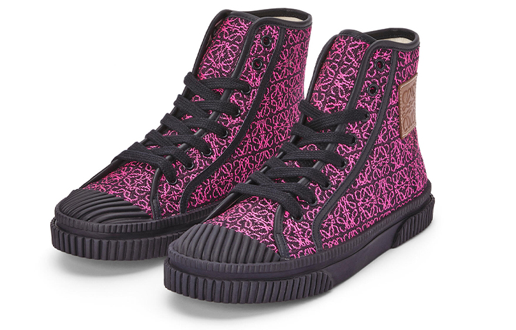 (W) LOEWE Anagram High-Top Sneaker 'Red Black' 圖 3