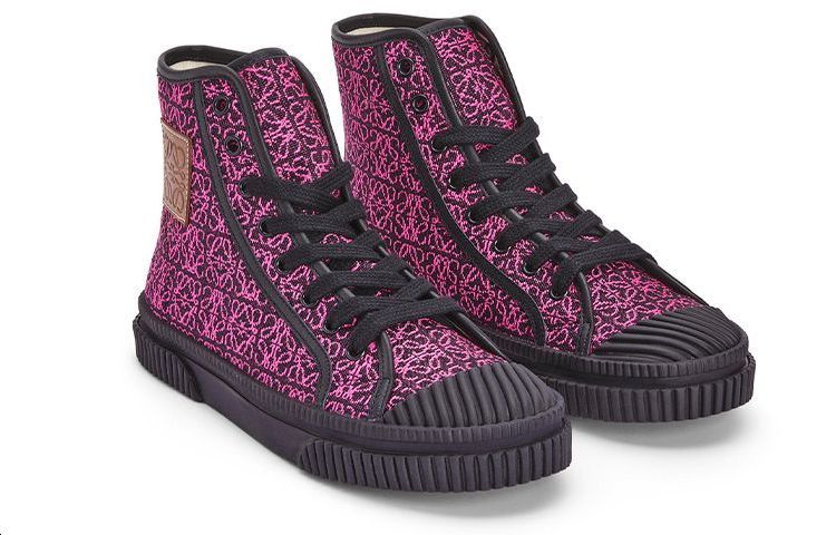 (W) LOEWE Anagram High-Top Sneaker 'Red Black' 圖 4