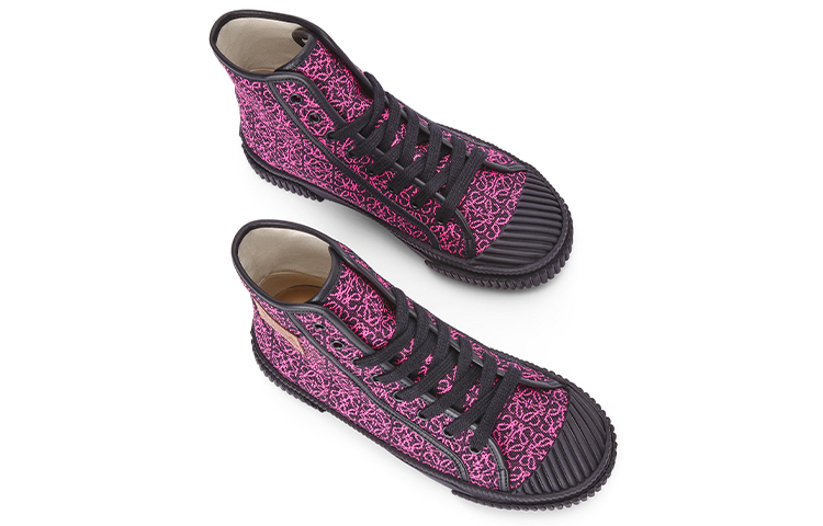 (W) LOEWE Anagram High-Top Sneaker 'Red Black' 圖 5