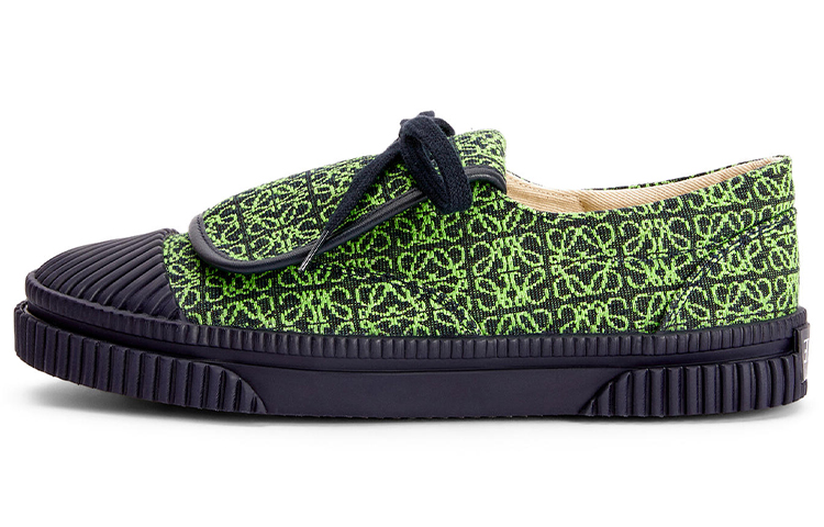 (W) LOEWE Anagram Jacquard and Calf Leather Sneaker 'Green'