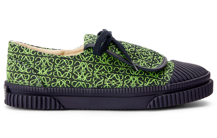 (W) LOEWE Anagram Jacquard and Calf Leather Sneaker 'Green' 圖 2