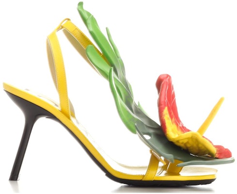 (W) LOEWE Anagram Kulit Hak Tinggi Gesper Slide 'Acacia Kuning' L814465X55-8802 Order (W) LOEWE Anagram Kulit Hak Tinggi Gesper Slide 'Acacia Kuning' L814465X55-8802