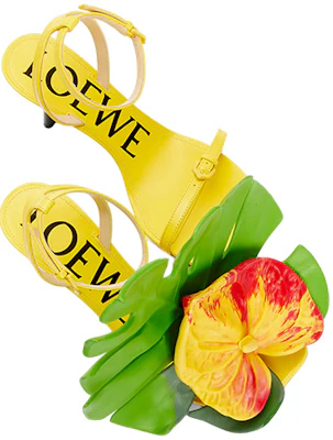 (W) LOEWE Anagram Kulit Heels Gesper Slide 'Acacia Yellow' L814465X55-8802 Shop (W) LOEWE Anagram Kulit Heels Gesper Slide 'Acacia Yellow' L814465X55-8802