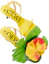 Shop (W) LOEWE Anagram Kulit Heels Gesper Slide 'Acacia Yellow' L814465X55-8802