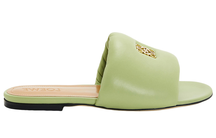 (W) LOEWE Anagram Leather Logo Flat Sandal 'Light Green' 圖 2