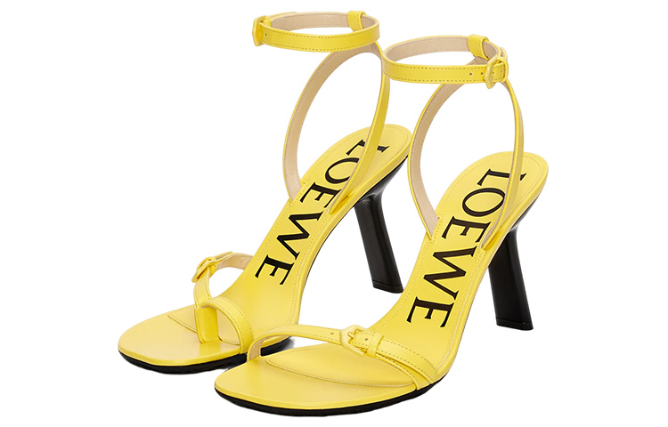 Order (W) 로에베 아나그램 에나멜 버클 힐 샌들 '아카시아 옐로우' L814465X58-8802