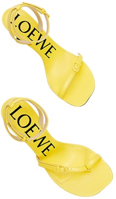 (W) 로에베 아나그램 에나멜 버클 힐 샌들 '아카시아 옐로우' L814465X58-8802 Lookbook (W) 로에베 아나그램 에나멜 버클 힐 샌들 '아카시아 옐로우' L814465X58-8802