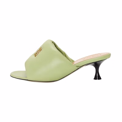 (W) LOEWE Anagram Leather Stiletto Slide 'Green Fashion'