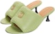 (W) LOEWE Anagram Kulit Stiletto Slide 'Green Fashion' L815379X72-4320