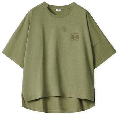 (W) Camiseta Crop Verde Salvia LOEWE con Logo Anagrama Bordado. S359341XA4-4380 Buy (W) Camiseta Crop Verde Salvia LOEWE con Logo Anagrama Bordado. S359341XA4-4380