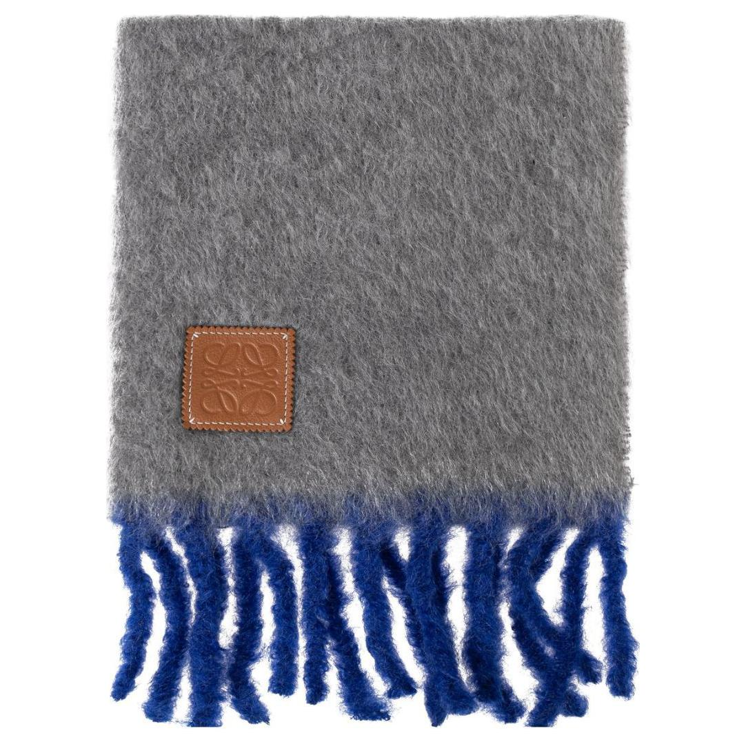 Lookbook (Women) LOEWE Anagram Logo Mohair Knit Scarf Women’s Grey. F811257XA2