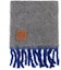 Lookbook (Women) LOEWE Anagram Logo Mohair Knit Scarf Women’s Grey. F811257XA2