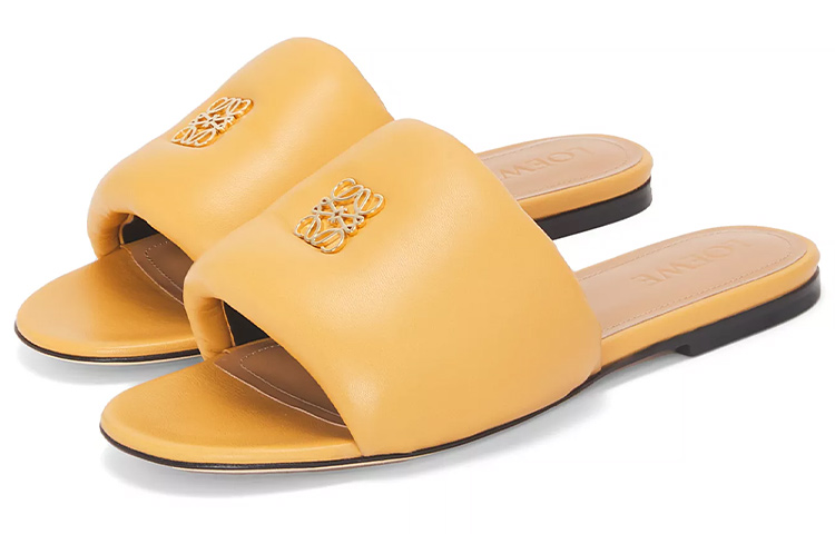 Lookbook (Women) LOEWE Anagram Padded Slide 'Desert' L815379X70-2580