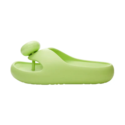 (W) LOEWE Anagram Rubber Platform 'Green Fashion Flip-Flop'