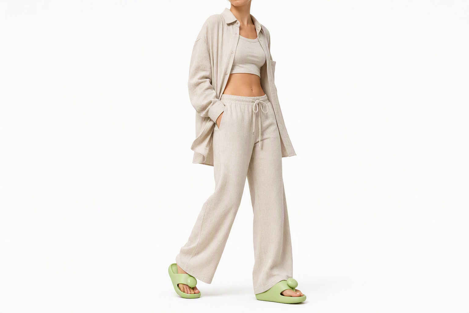 Order (Women) LOEWE Anagram Rubber Platform 'Green Fashion Flip-Flop' L616S03X02-4800