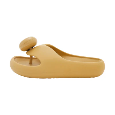 (W) LOEWE Anagram Rubber Platform Flip-Flop 'Beige'