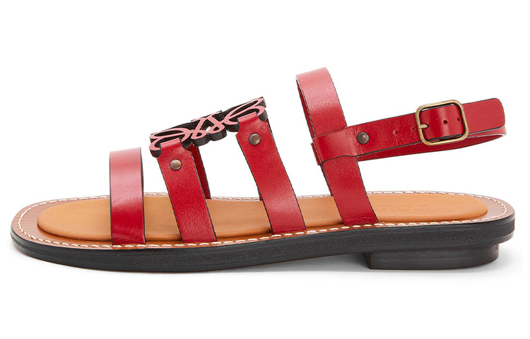 (W) LOEWE Anagram Sandal 'Red Leather'