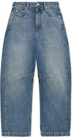 Order (Women) LOEWE Anagram SS25 Logo Patch Wide-Leg Jeans - Blue. S359Y11XCM-6395