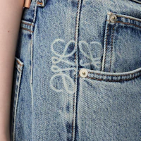 Details for (Women) LOEWE Anagram SS25 Logo Patch Wide-Leg Jeans - Blue. S359Y11XCM-6395