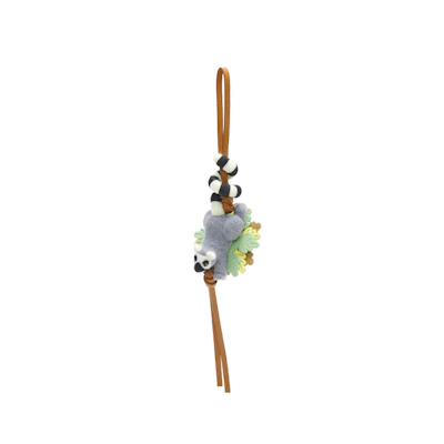 (Women) LOEWE Animal Shaped Felt Keychain Brown Accessory. CA36232X108479