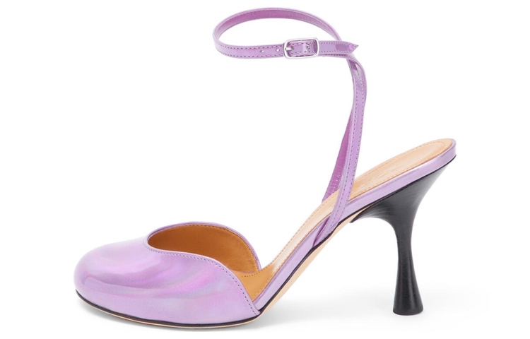 Buy (W) Sandalias de Tacón Alto con Correa al Tobillo LOEWE 'Morado' L814S01X44-6140