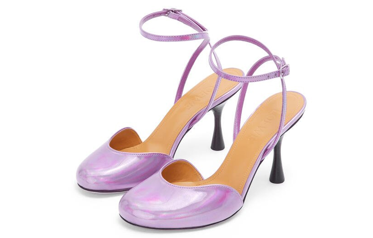 (W) LOEWE Ankle-Strap High Heel Sandals 'Purple' 圖 2