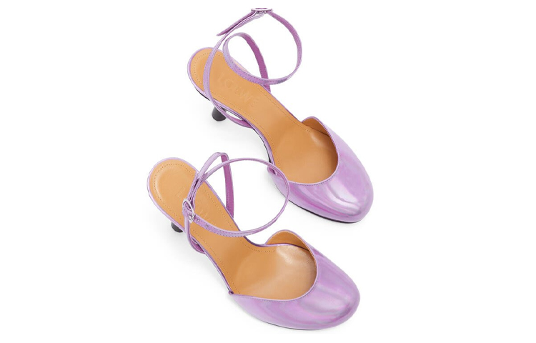 (W) LOEWE Ankle-Strap High Heel Sandals 'Purple' 圖 3