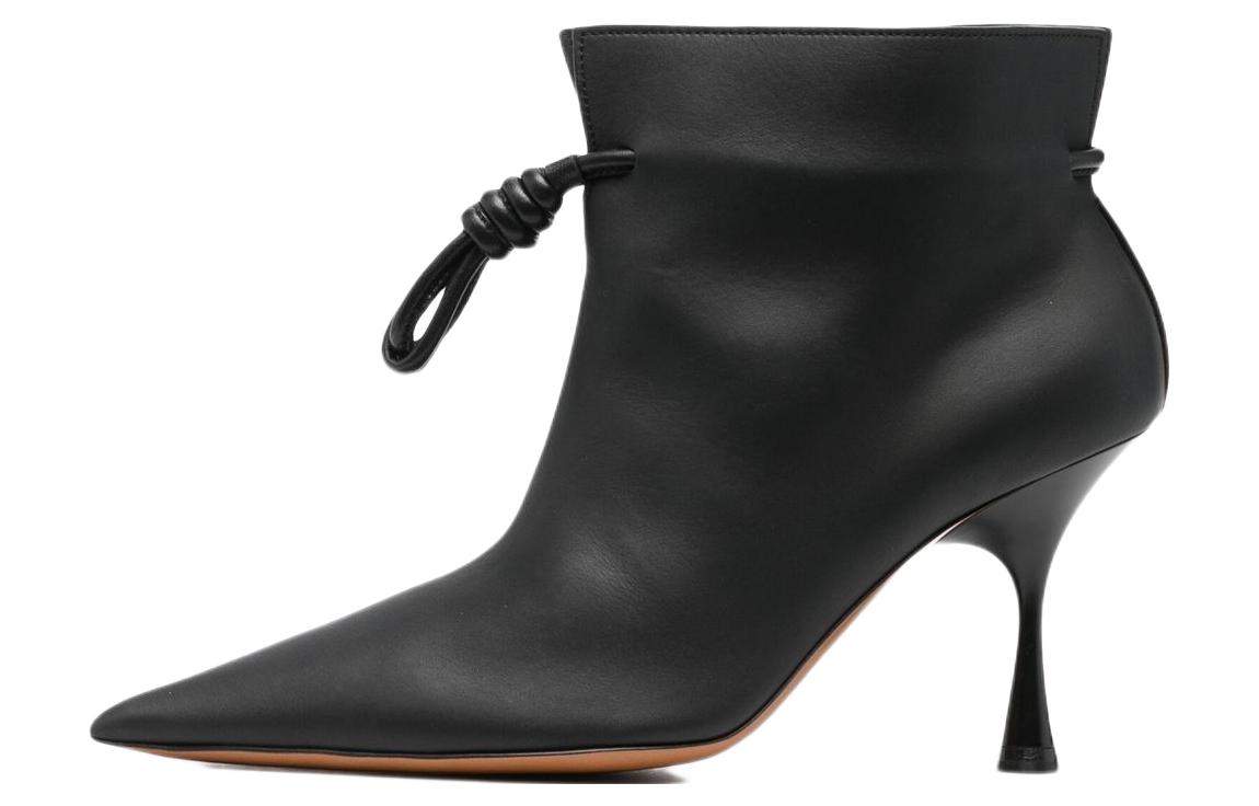 Buy (W) 罗意威 黑色时尚高跟短靴 L815286X11-1100