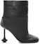 Order (W) LOEWE Botín 'Punta Cuadrada de Piel de Cordero Negra' L815286X20-1100
