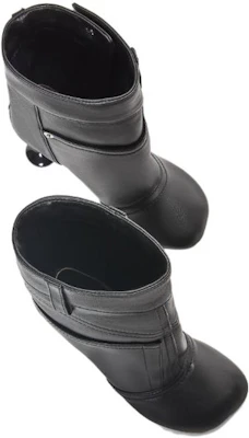 (W) LOEWE Botín 'Punta Cuadrada de Piel de Cordero Negra' L815286X20-1100 Purchase (W) LOEWE Botín 'Punta Cuadrada de Piel de Cordero Negra' L815286X20-1100